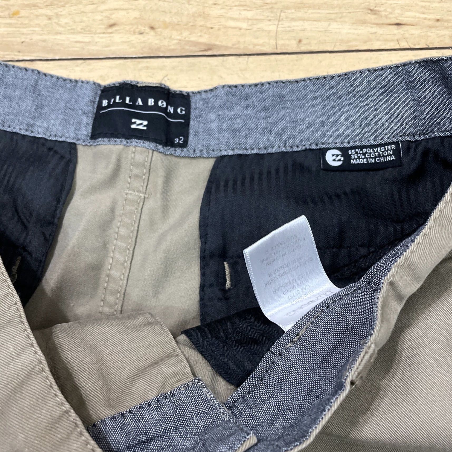 Billabong BILLABONG Chino Shorts Men 32 Tan Khaki Skate Beach Surf Flat Bermuda 32x10 Size US 32 / EU 48 - 5 Thumbnail