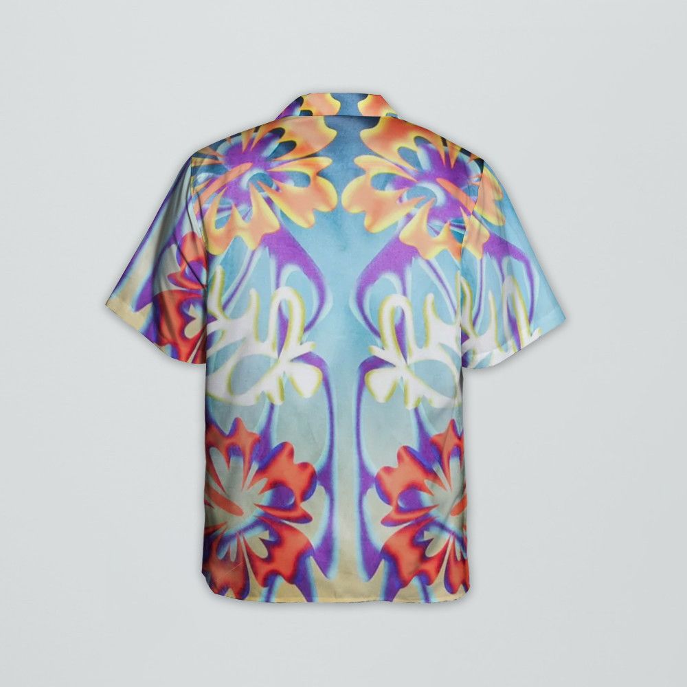 Designer Floral-Print Satin Shirt – Luxe Shine Meets Bold Pattern Size US M / EU 48-50 / 2 - 3 Thumbnail