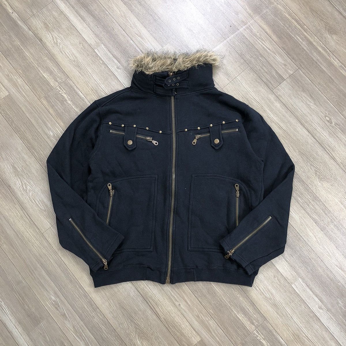 If Six Was Nine 2000s Fur Quash Ifsixwasnine Goa Lgb Style Bono Jacket Size US M / EU 48-50 / 2 - 2 Thumbnail