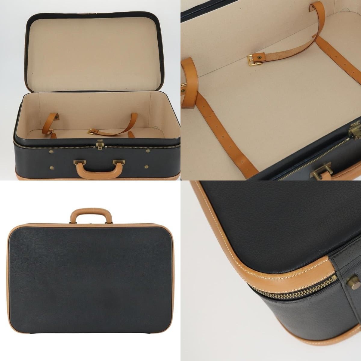 Hermes Hermes Trunk Leather Black Size ONE SIZE - 5 Thumbnail