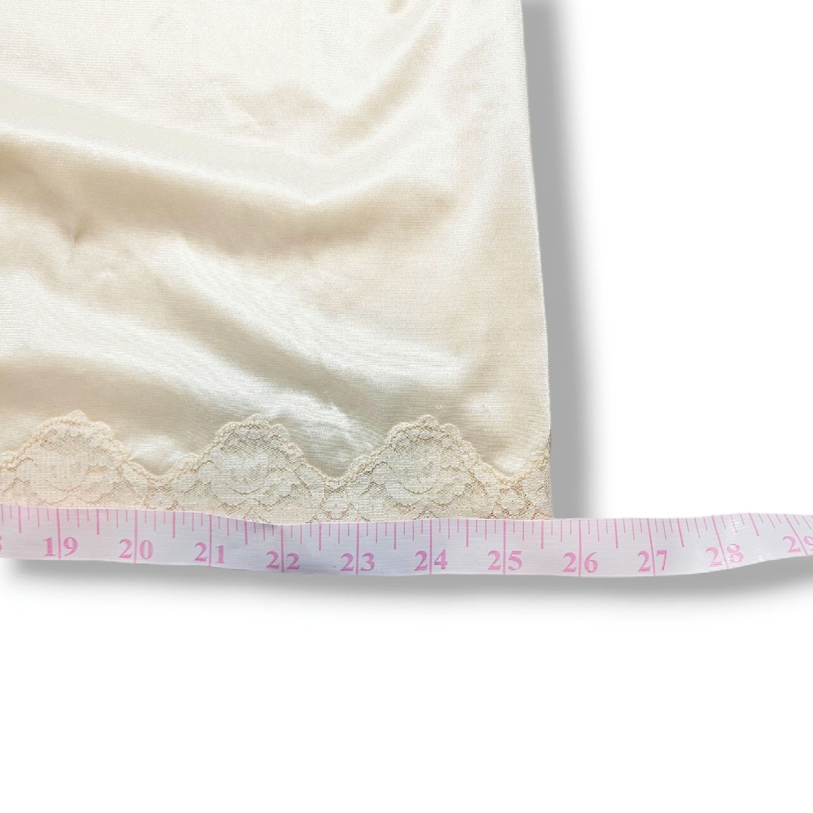 Other VTG EUC 70's Romantic Floral Lace Edge Half Slip Sz. S Ivory Size ONE SIZE - 7 Thumbnail