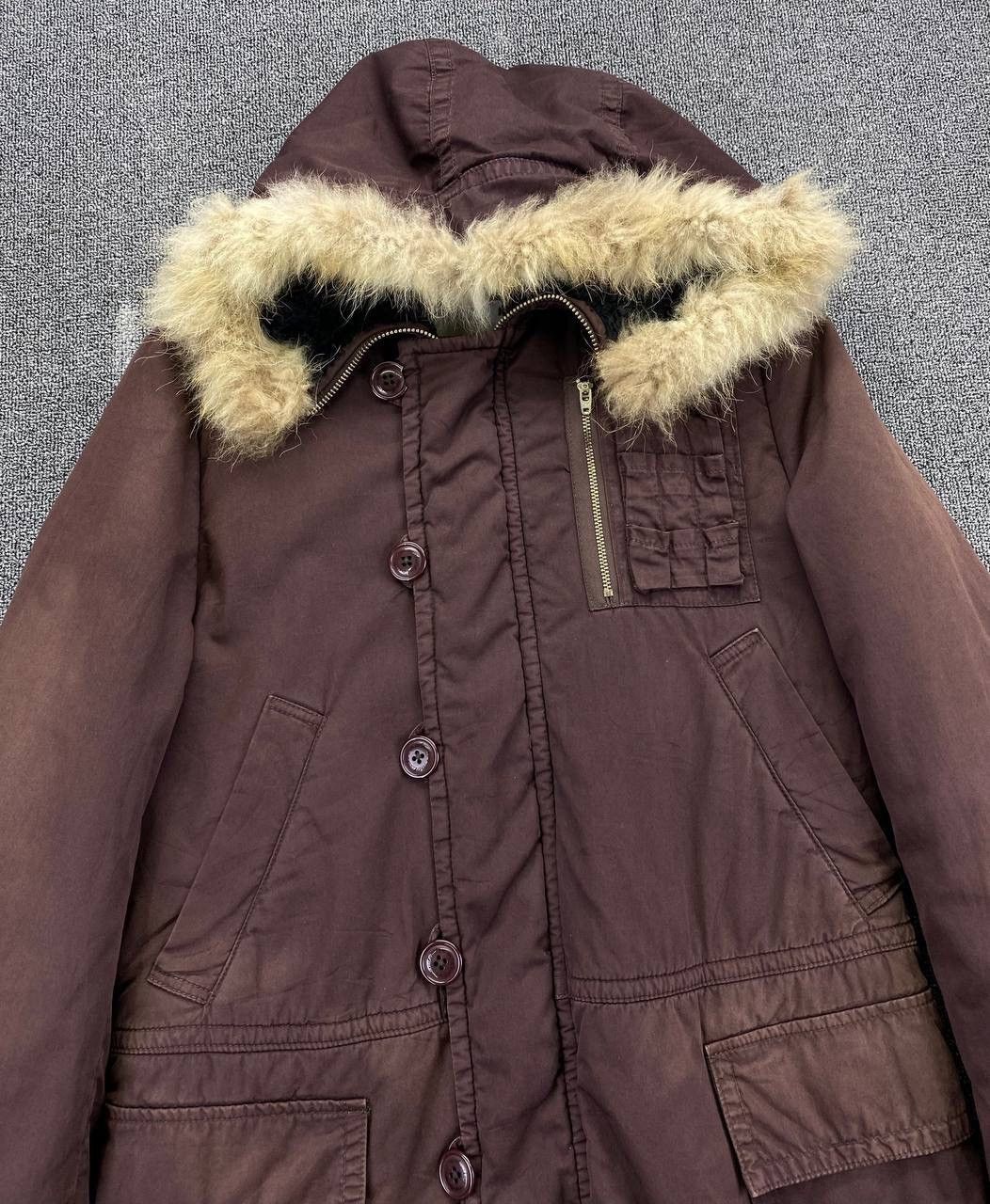 Issey Miyake Vintage Issey Miyake Sunaokuwahara Fur Hoodie Jacket Size M / US 6-8 / IT 42-44 - 5 Thumbnail