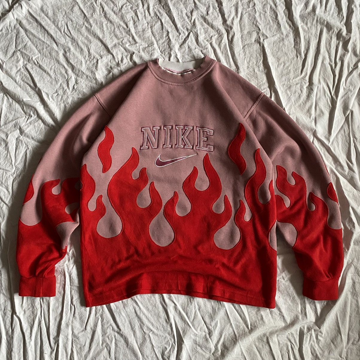 Nike flame crewneck sale