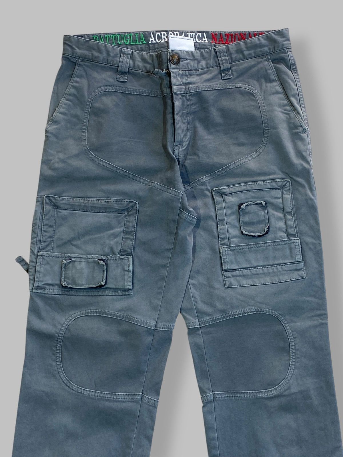 Aeronautica Militare Aeronautica Military Crazy Y2k Multi Pocket Cargo Pants Size US 34 / EU 50 - 4 Thumbnail