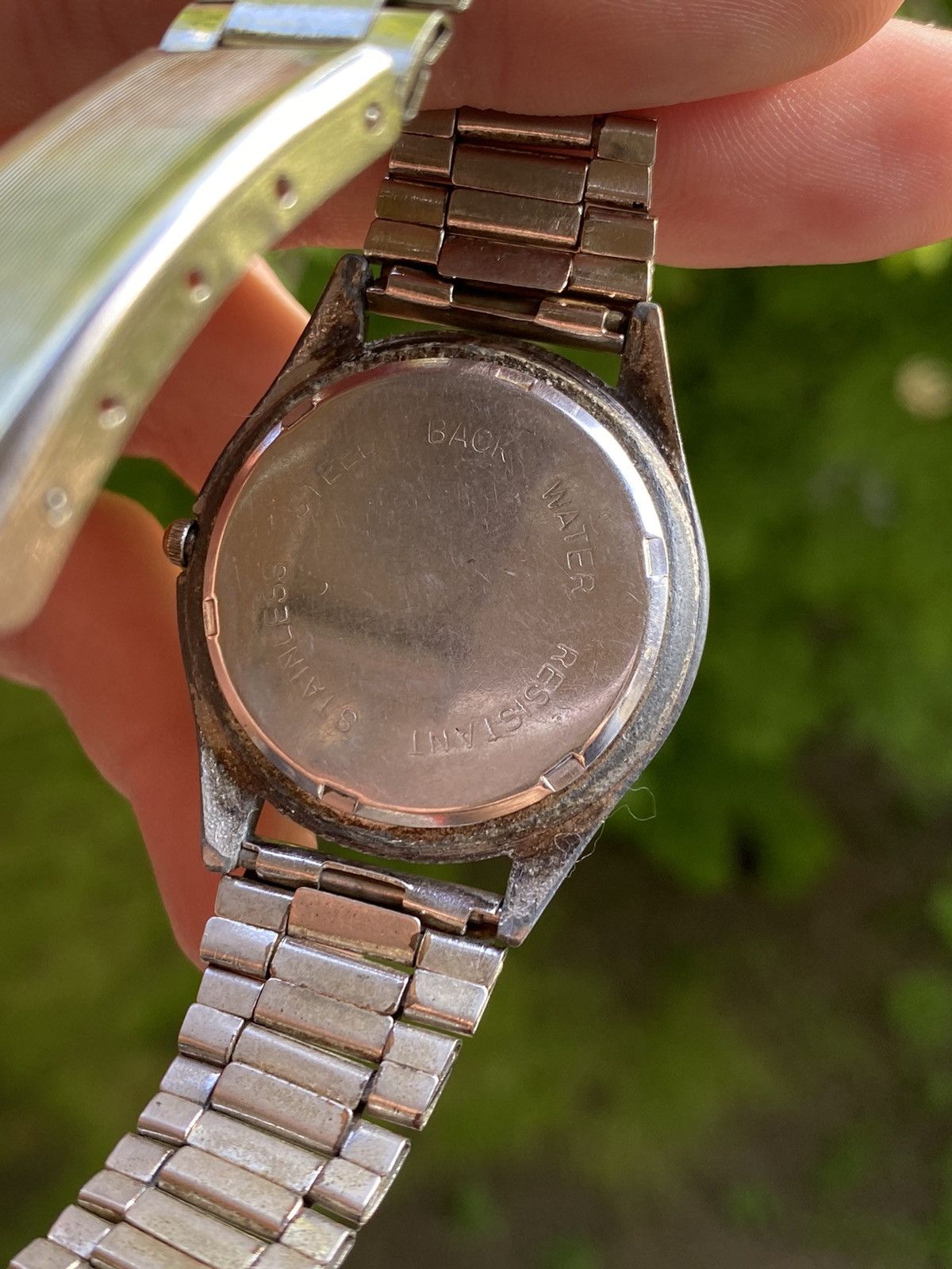 Japanese Brand × Jewelry × Vintage Art Watch Portrait Dial Stainless Steel Bracelet Size ONE SIZE - 6 Thumbnail