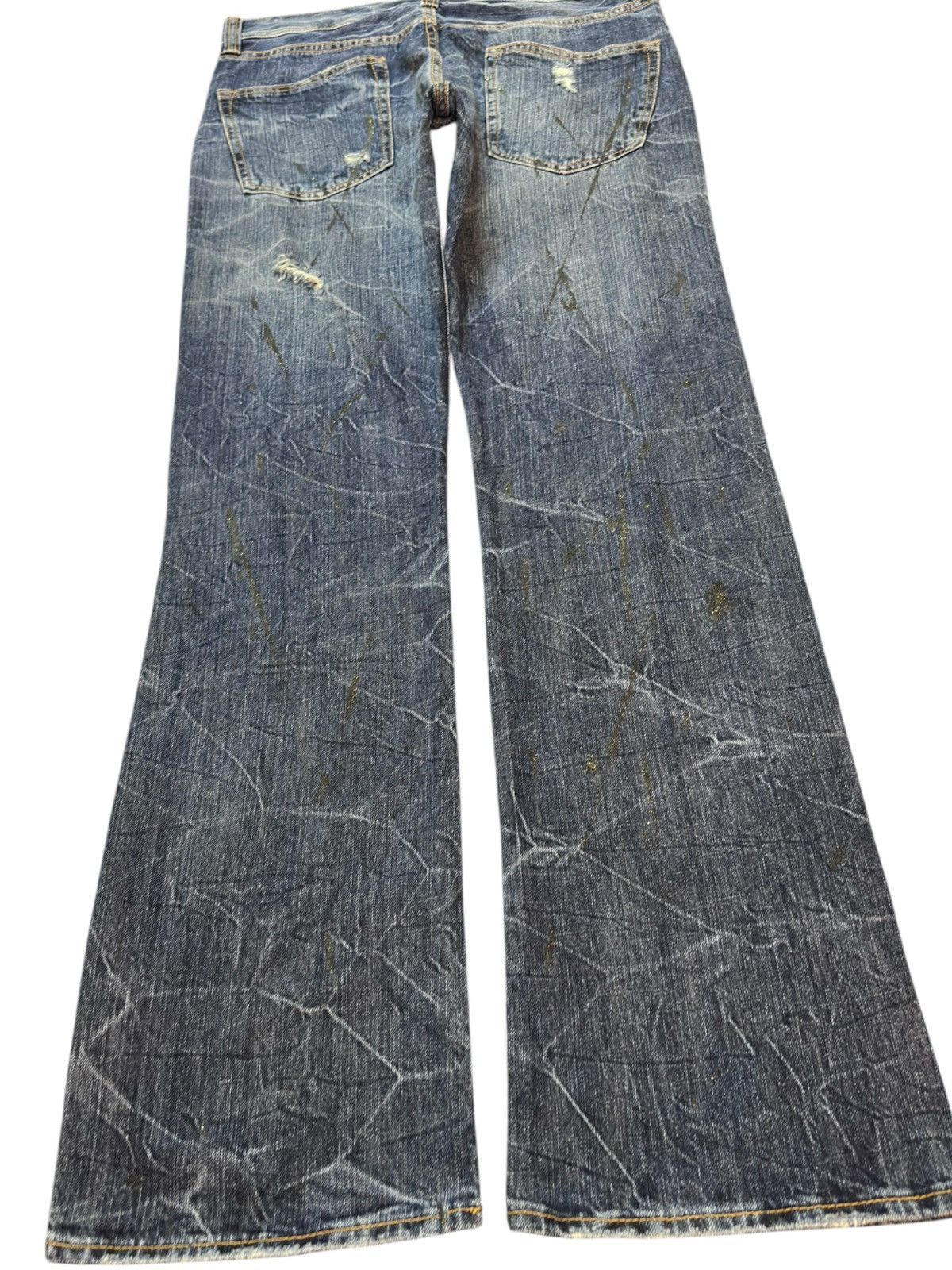 Hysteric Glamour Vintage Japanese Brand Honeycomb Grunge Distressed Denim Size US 32 / EU 48 - 6 Thumbnail