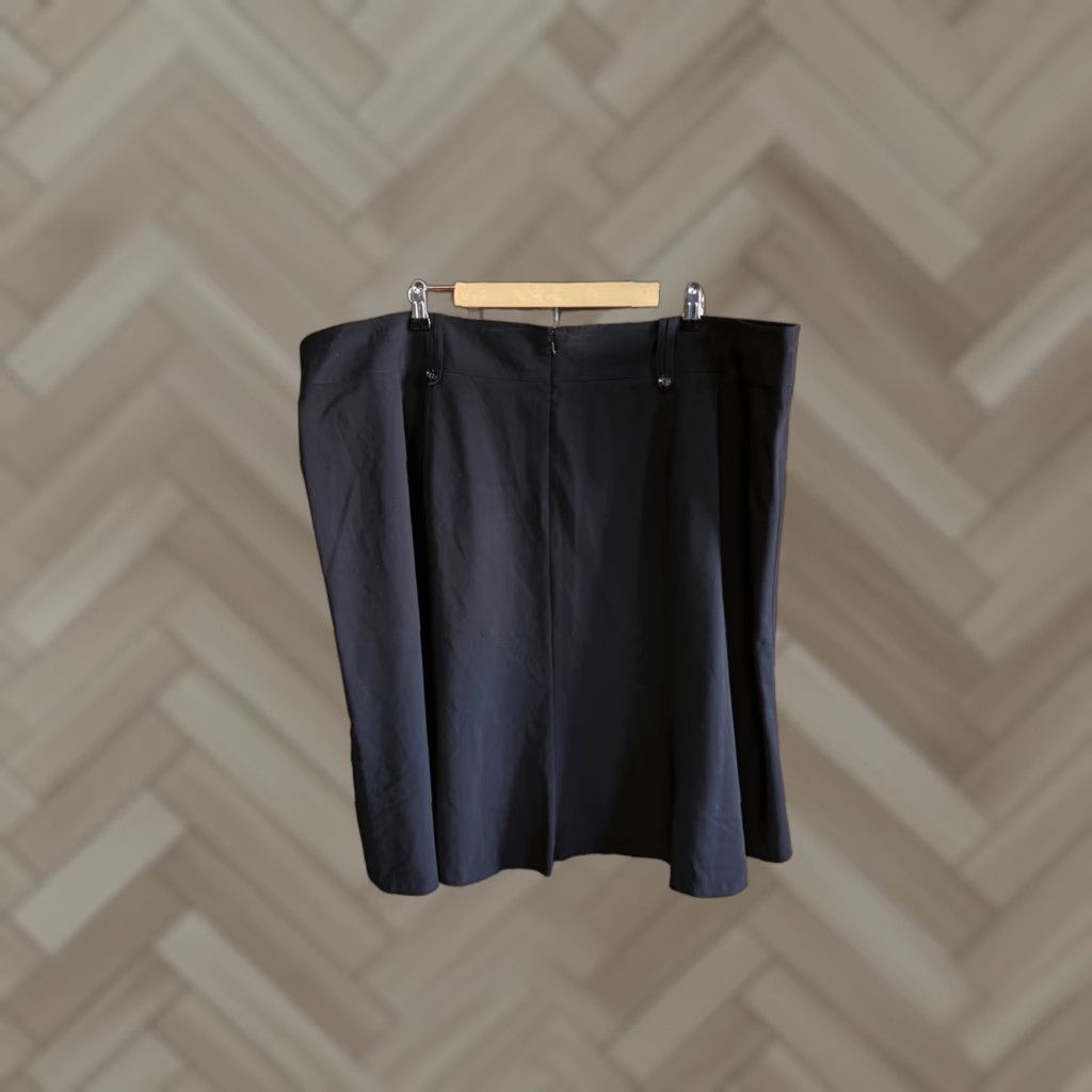 Vintage Lane Bryant Womens Black Skort A-Line Plus Size 28 Skirt Knee Length Lined Size 28" / US 6 / IT 42 - 1 Thumbnail