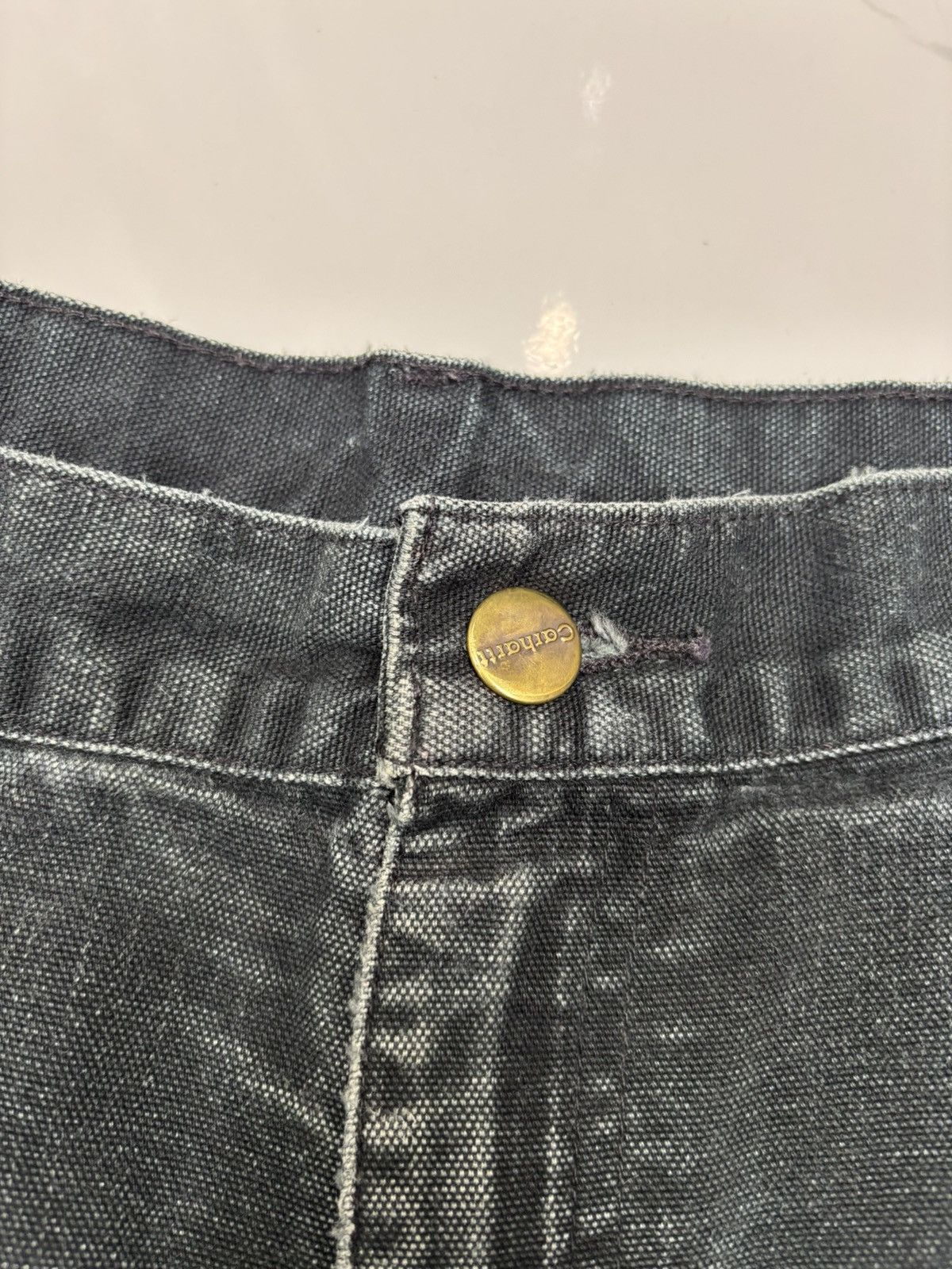 Kapital CARHARTT THRASHED DISTRESSED TYE DYE CUT LEG BAGGY JEANS Size US 36 / EU 52 - 9 Thumbnail