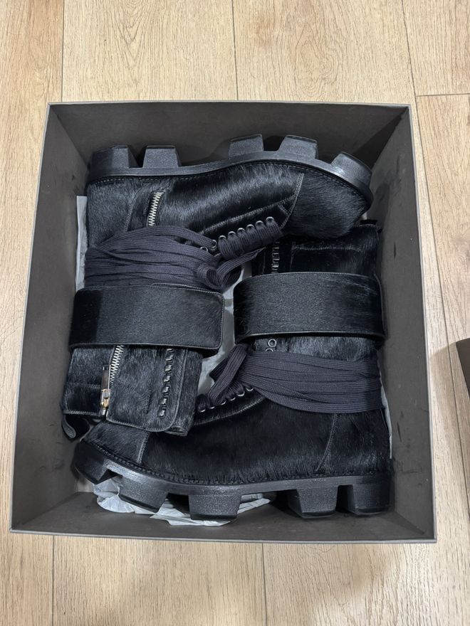 Rick Owens FW13 Ponyhair Boots Size US 10.5 / EU 43-44 - 1 Thumbnail