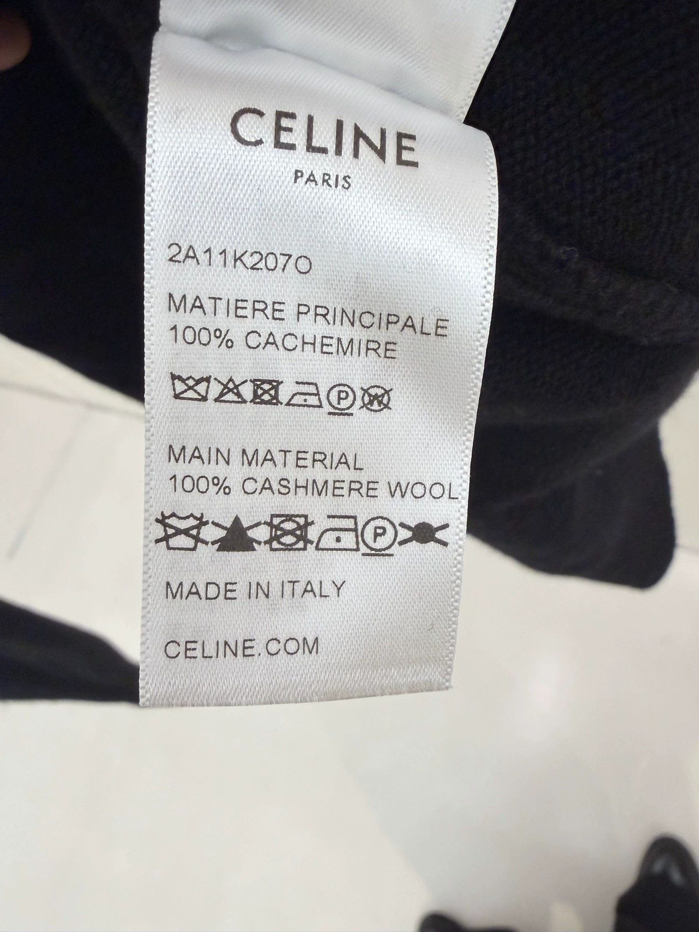 Celine Celine Black V-neck Sweater XS Size XS / US 0-2 / IT 36-38 - 4 Thumbnail