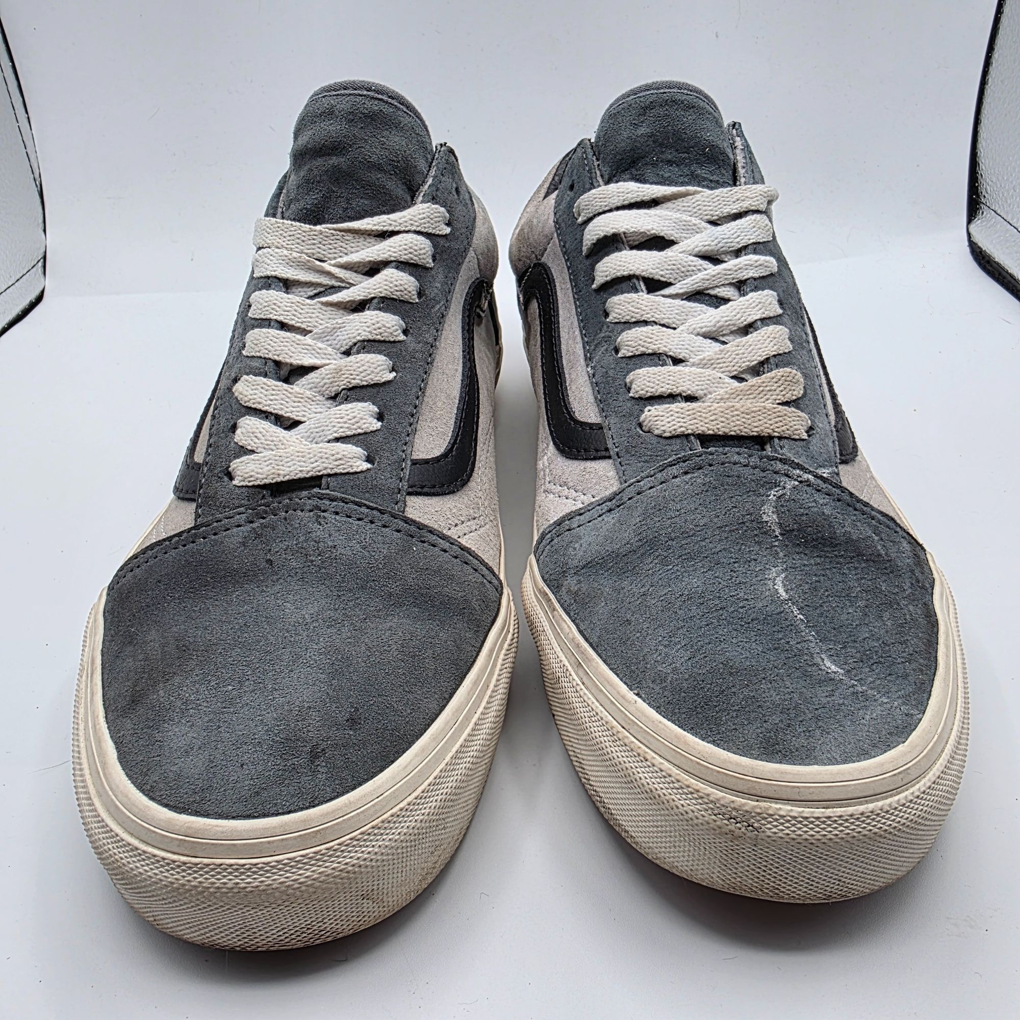 Vans VANS Old Skool Low Pig Suede Mens Size 10.5 Gray Utility Tur Size US 10.5 / EU 43-44 - 2 Thumbnail