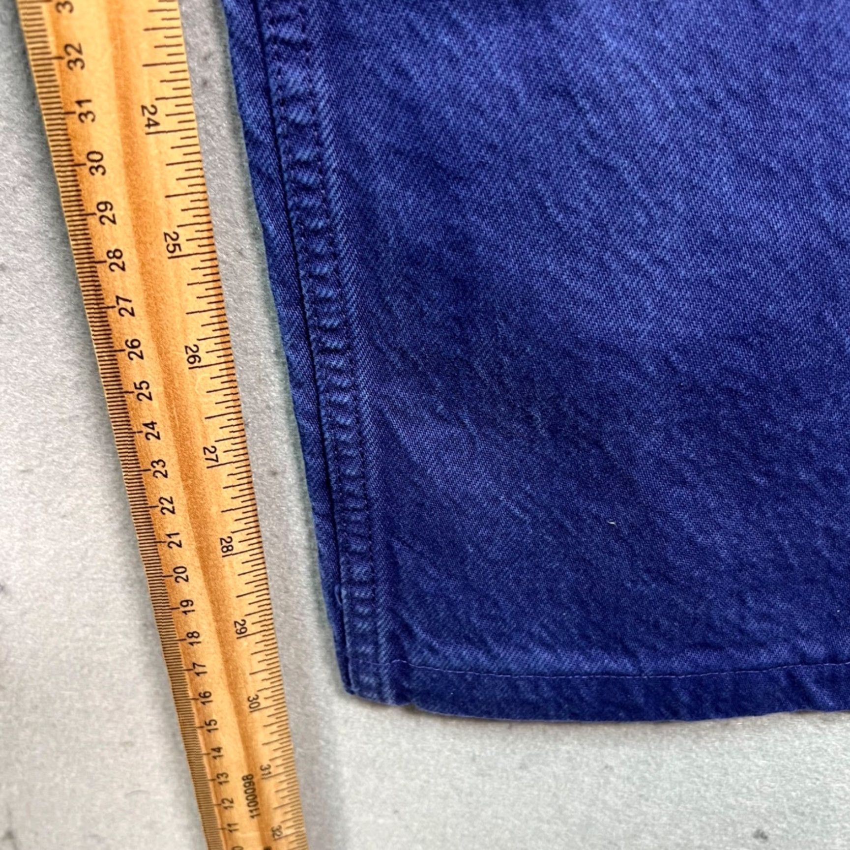 Zara Zara Jeans Womens Size 6 Purple 100% Cotton Denim High-Rise Straight-Leg 5-Pocket Regular Inseam 31 in Vintage: No Womens Jeans Mahar? Size 28" / US 6 / IT 42 - 7 Thumbnail