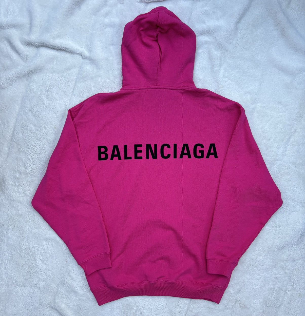 Balenciaga Balenciaga Pink/Black Back Logo Hoodie Size US XL / EU 56 / 4 - 1 Thumbnail