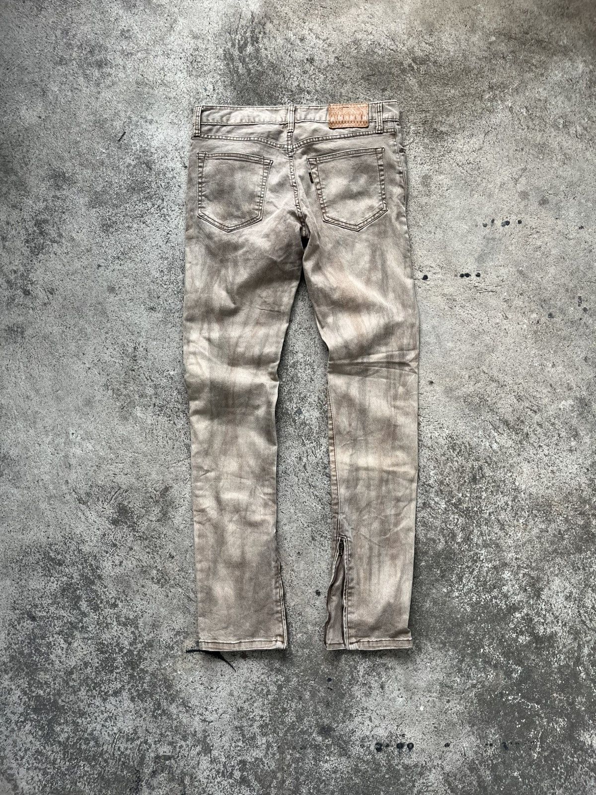 Archive Japan G.O.A. Distressed Acid washed Skinny Jeans