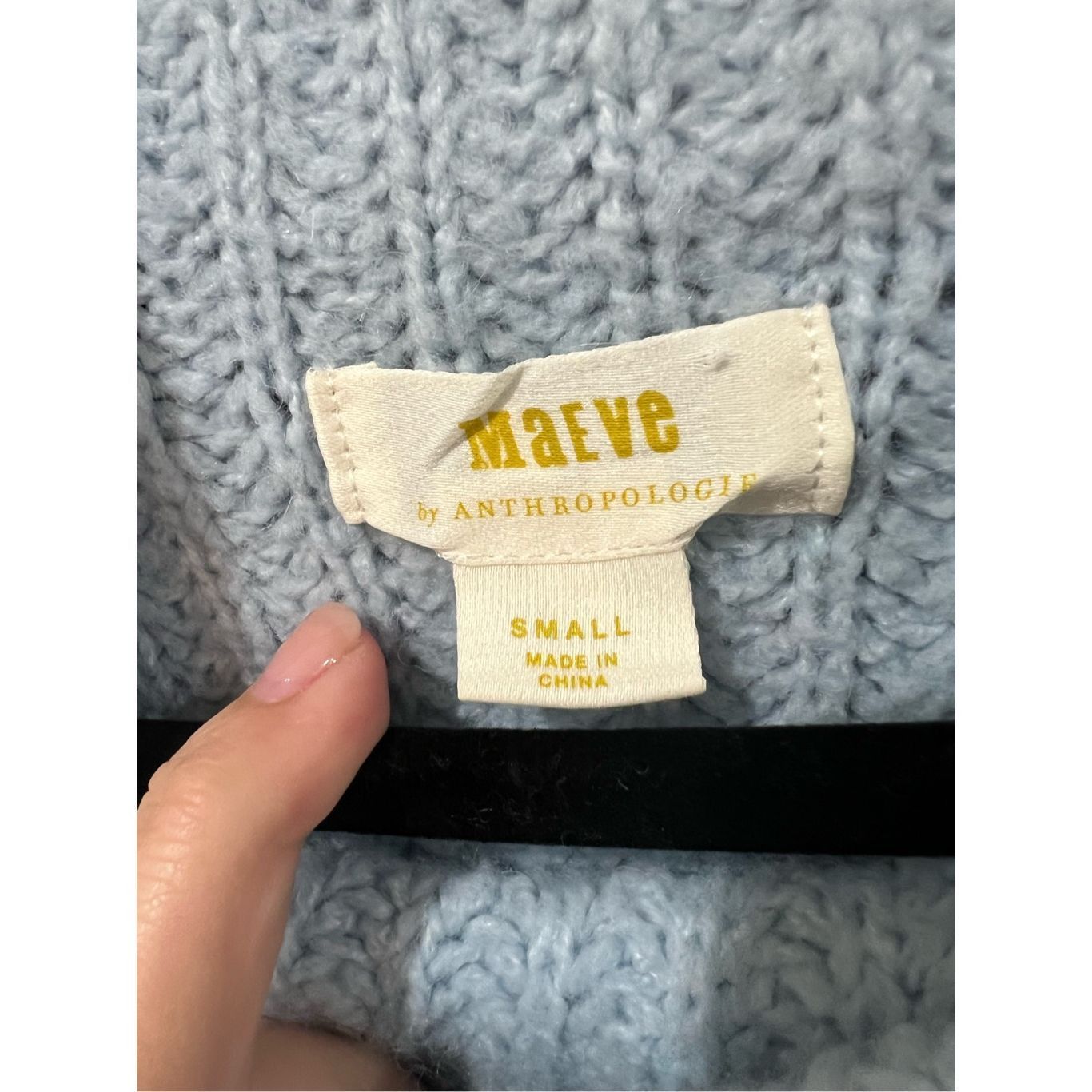 Anthropologie Anthropologie Maeve Athena Cowl Neck Blue Sweater sz S Size S / US 4 / IT 40 - 5 Thumbnail