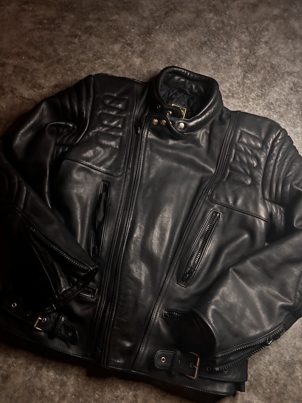 Genuine Leather Vintage real leather moto jacket Size US M / EU 48-50 / 2 - 4 Thumbnail