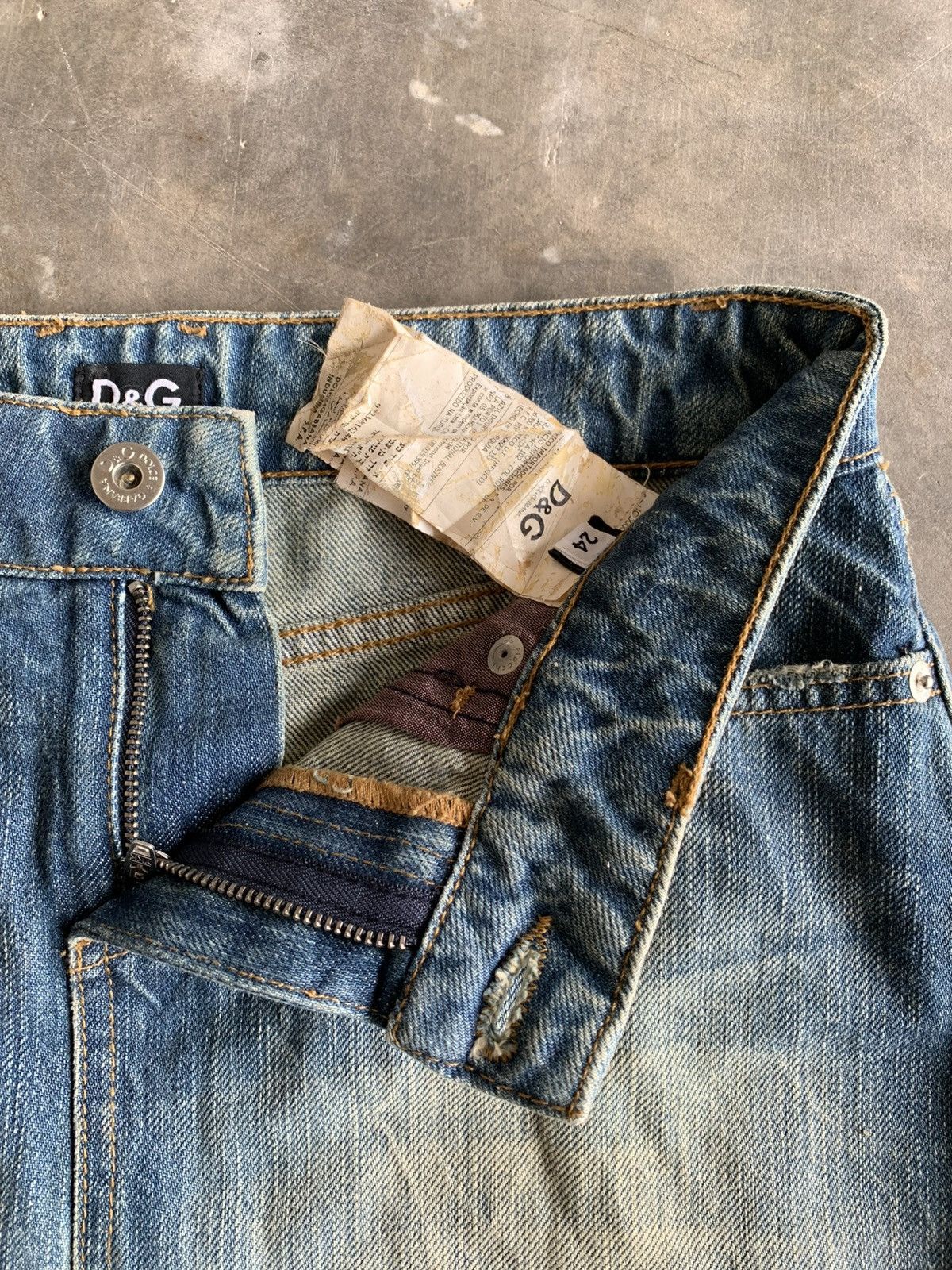 Dolce & Gabbana Dolce & Gabbana Denim Vintage Skirt Size 24" / US 00 / IT 34 - 7 Thumbnail