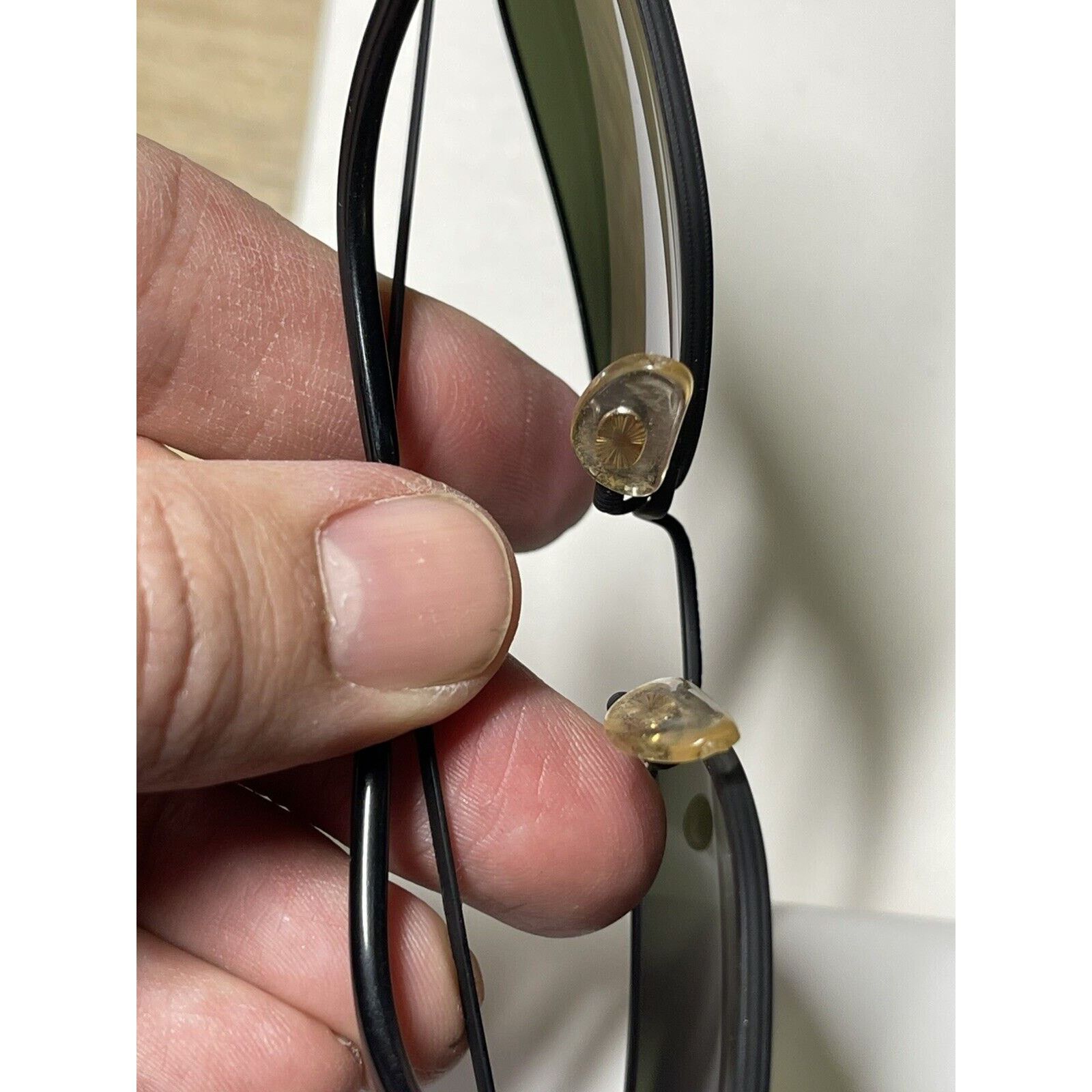 Giorgio Armani Vintage Giorgio Armani 619 706 Large 140 Green Lenses 90s Size ONE SIZE - 6 Thumbnail