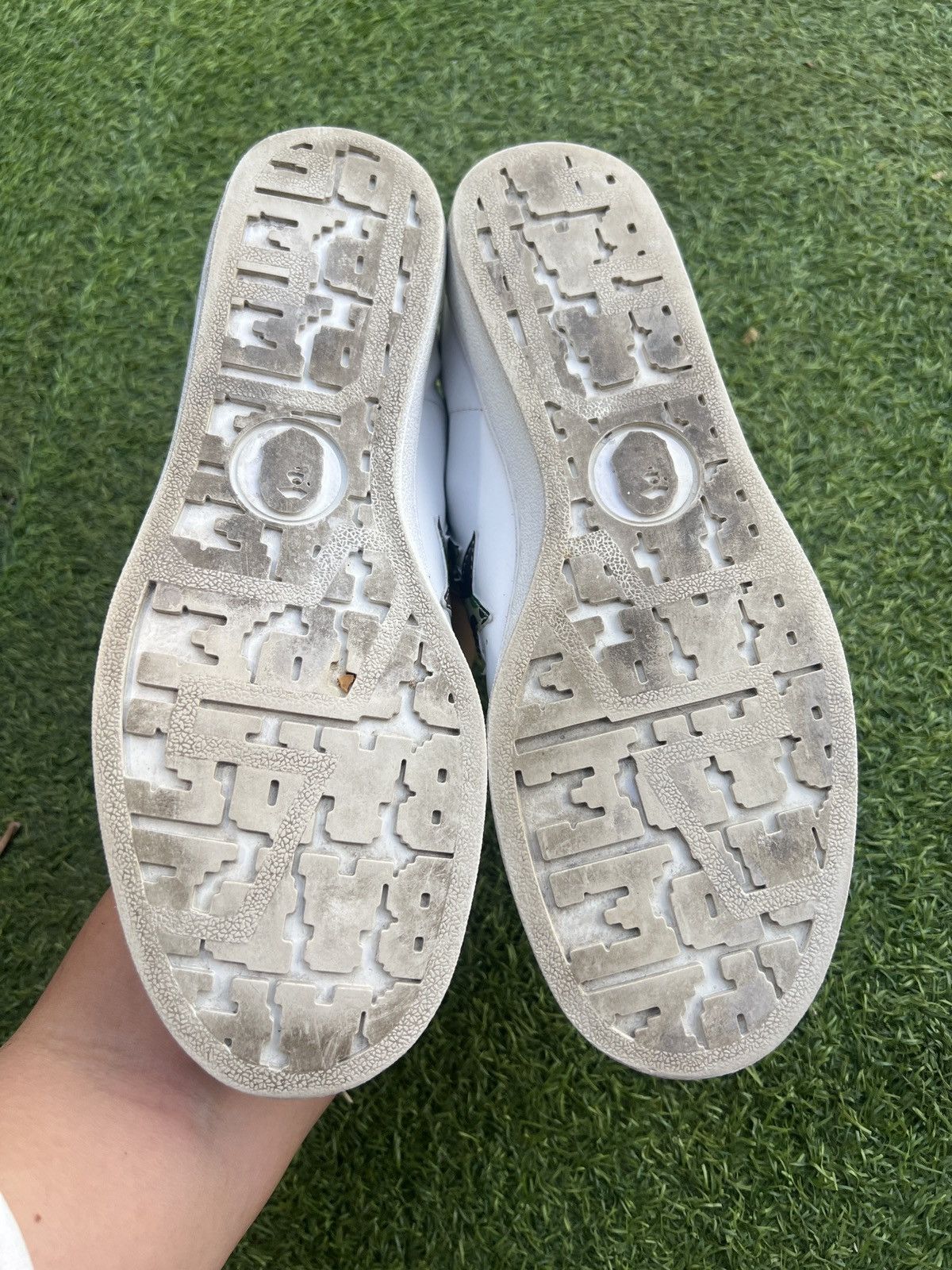 Bape 🦧Bape Skull Sta Camo Green Size US 10 / EU 43 - 6 Thumbnail