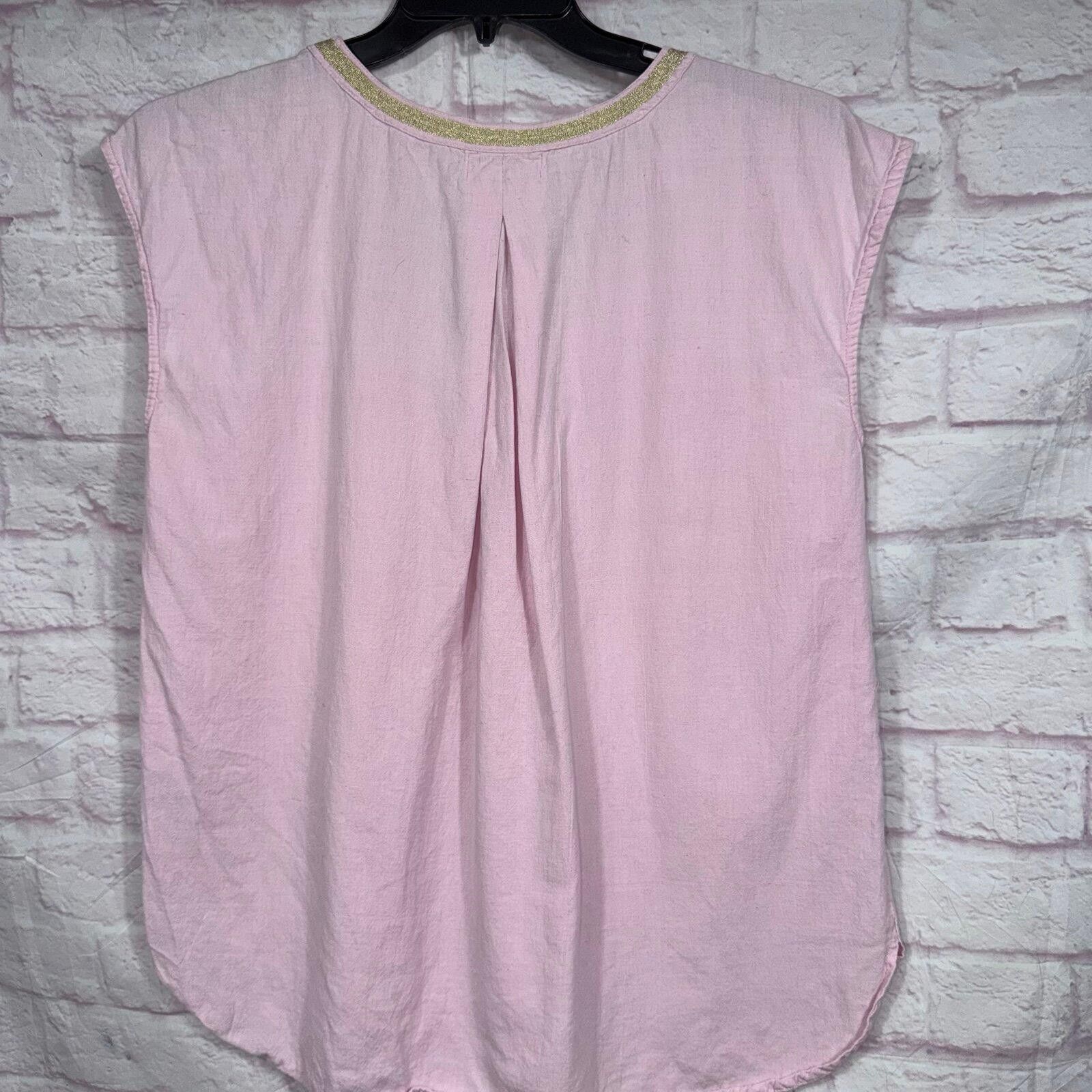 Other Buckhead Betties Pink Linen Blend Sleeveless Top - Size L Size L / US 10 / IT 46 - 8 Thumbnail