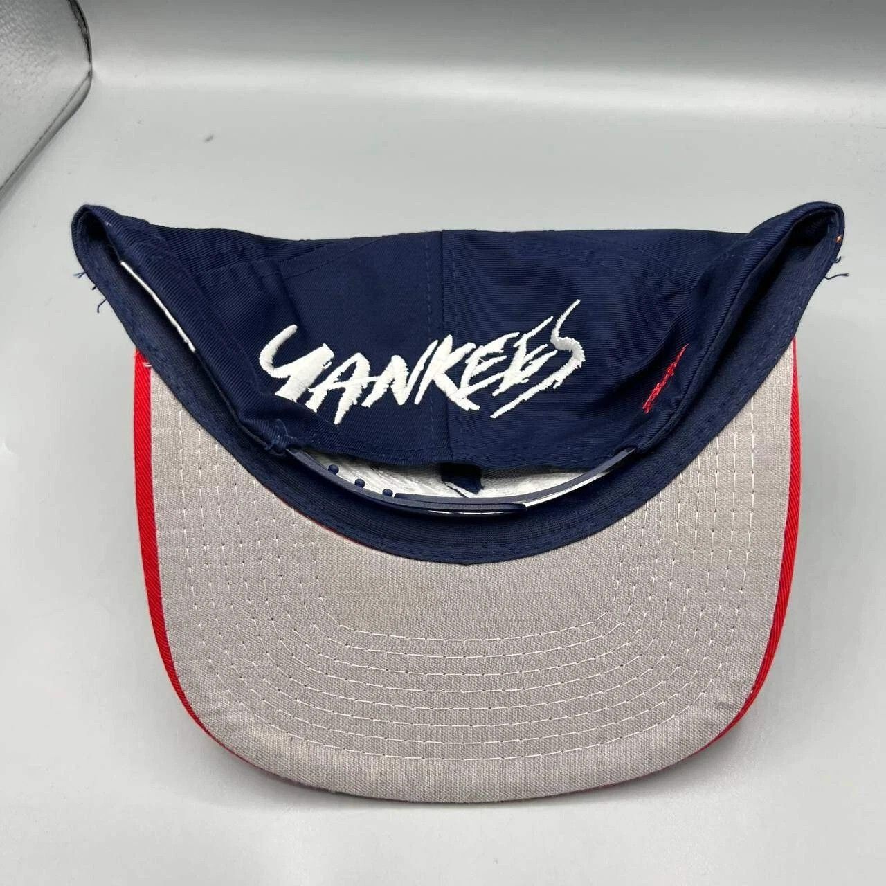Signatures × Vintage New York Yankees Hat Men Blue Red Signatures MLB Snap Back Size ONE SIZE - 4 Thumbnail