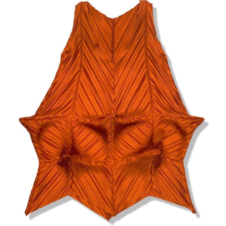 Issey Miyake Issey Miyake size:2 Orange-red main line deep V sea urchin Size S / US 4 / IT 40 - 1 Thumbnail