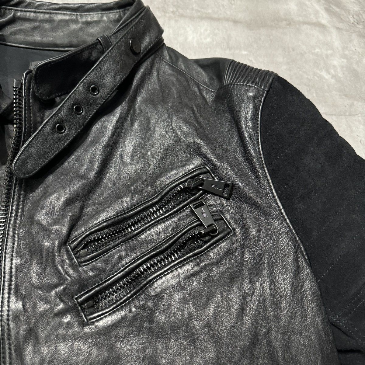 Ralph Lauren Ralph Lauren Black Label Leather Suede Moto Zip Jacket Size US S / EU 44-46 / 1 - 16 Thumbnail
