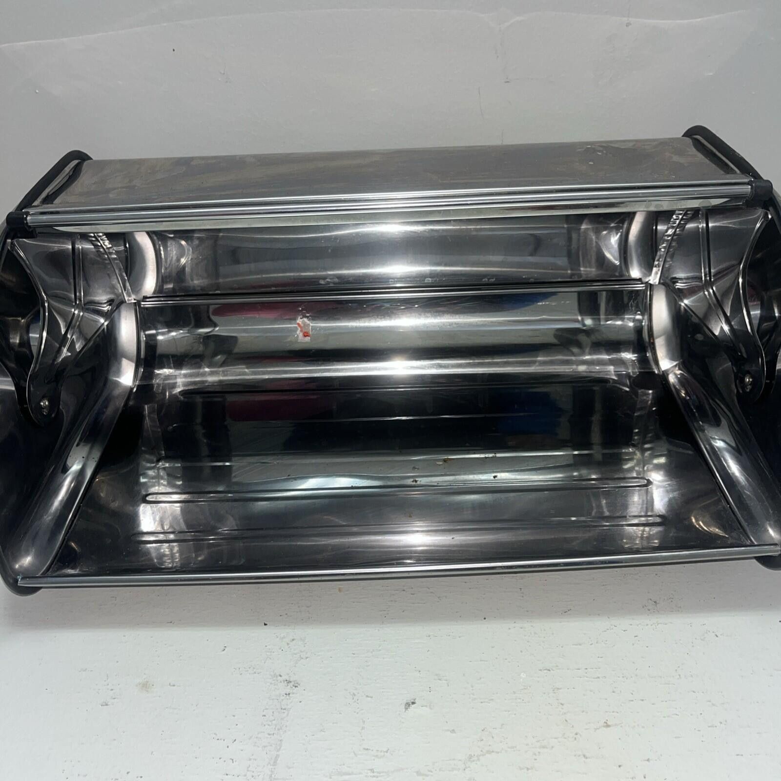 Other Retro Sliding Door Metal Bread Box Simpli Magic USED/GOOD Size ONE SIZE - 2 Thumbnail