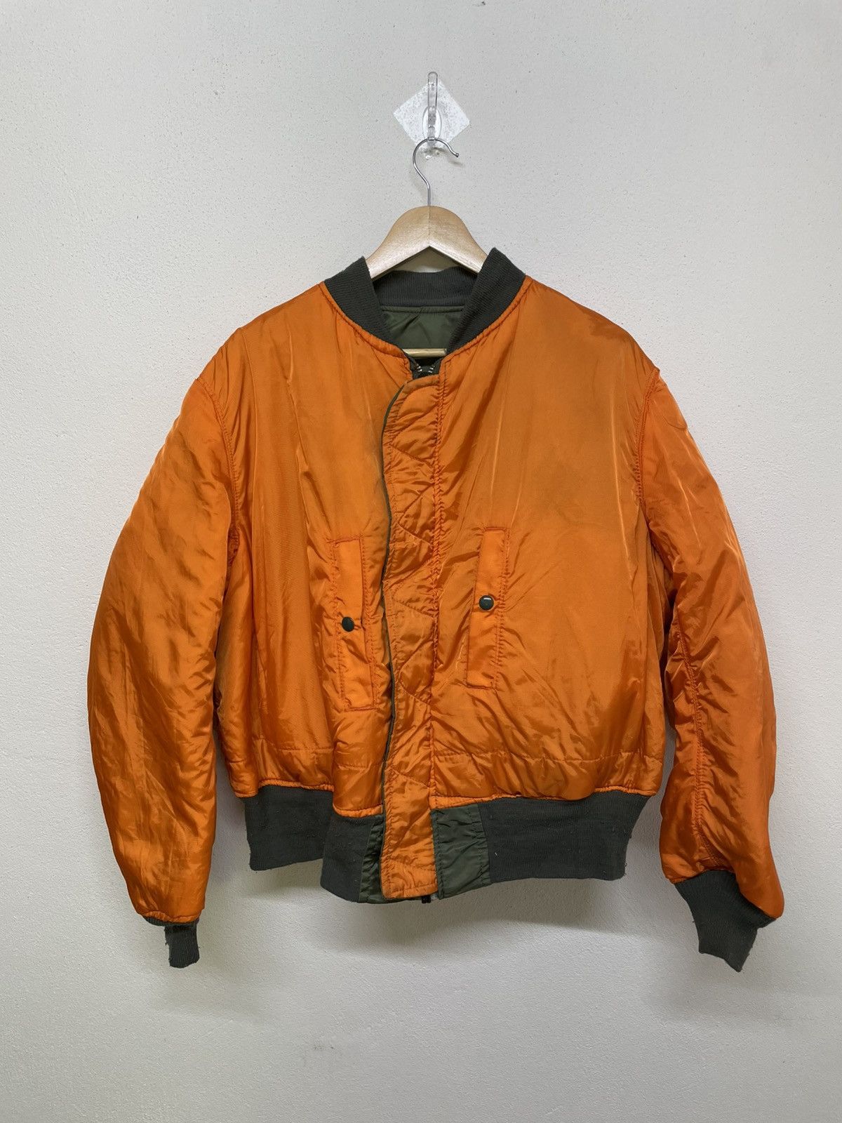 Alpha Industries Vintage Alpha Industries MA-1 Flight Bomber Jacket Size US XL / EU 56 / 4 - 6 Thumbnail