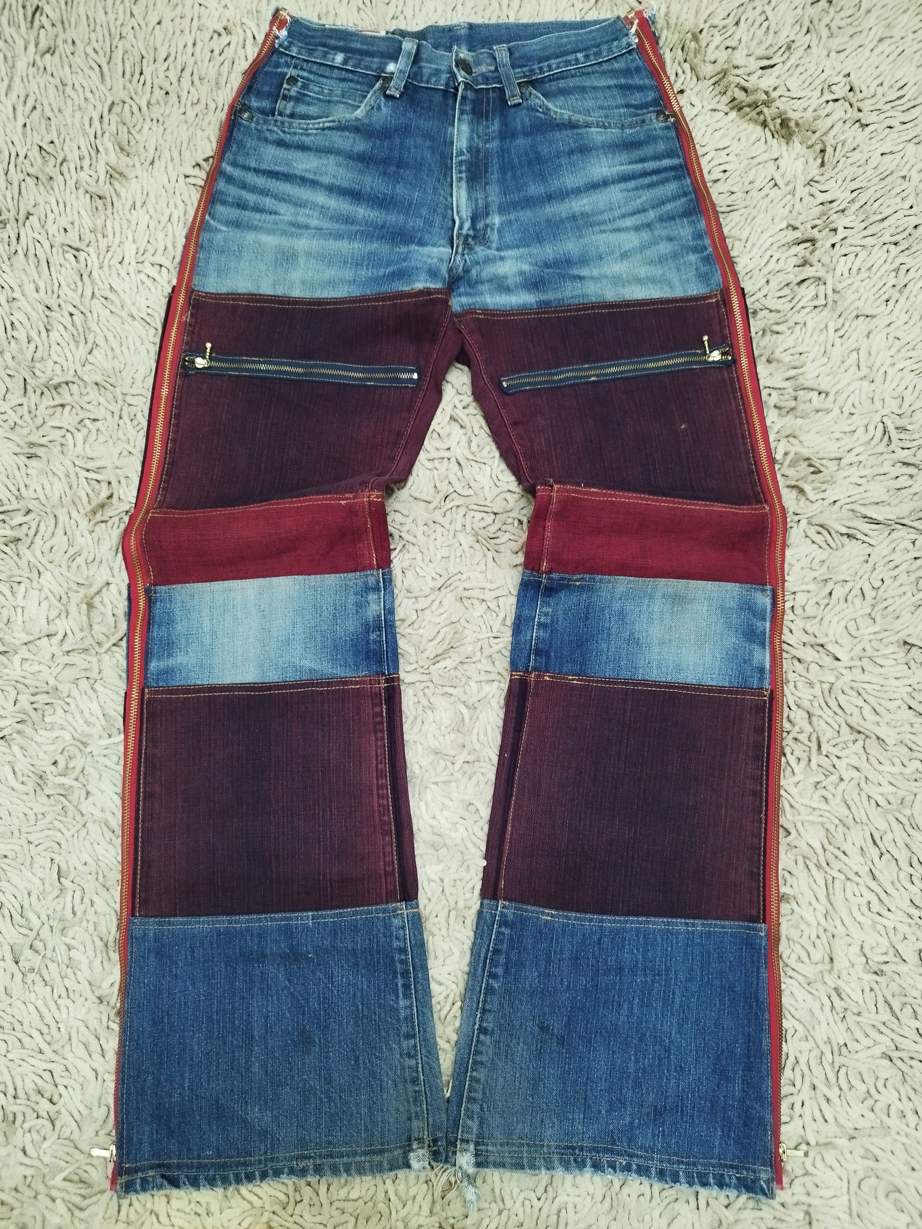 Japanese Brand Japanese Brand Custom Made Paneled Flare Bootcut Jeans Size US 28 / EU 44 - 1 Thumbnail