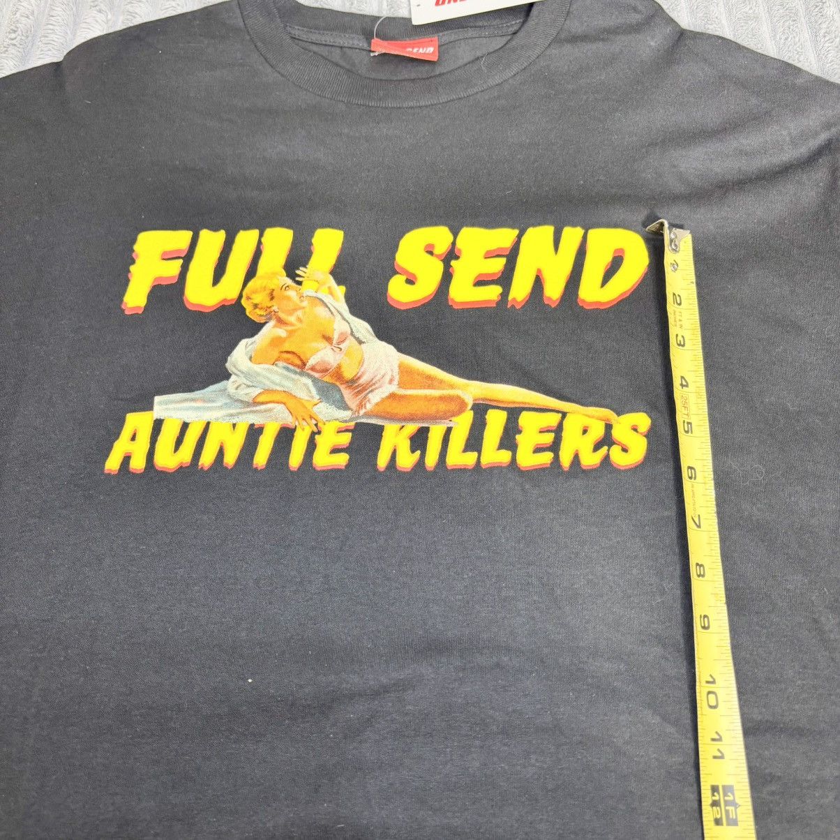 Full Send Full Send Nelk Auntie Killers Black Long Sleeve Shirt XL Size US XL / EU 56 / 4 - 10 Thumbnail