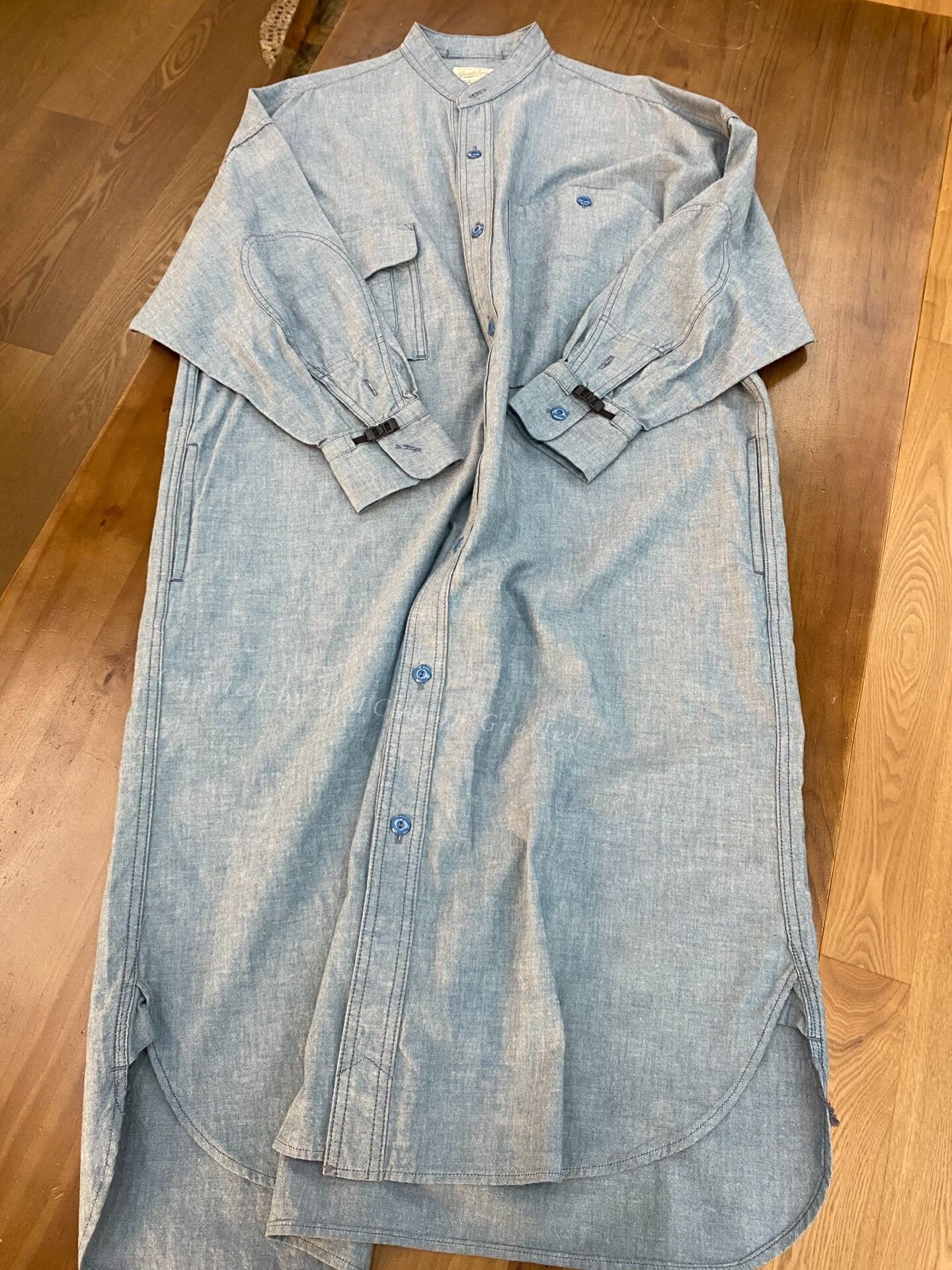 Graphpaper Graph Zero Denim Blue Dress Size M / US 6-8 / IT 42-44 - 1 Thumbnail
