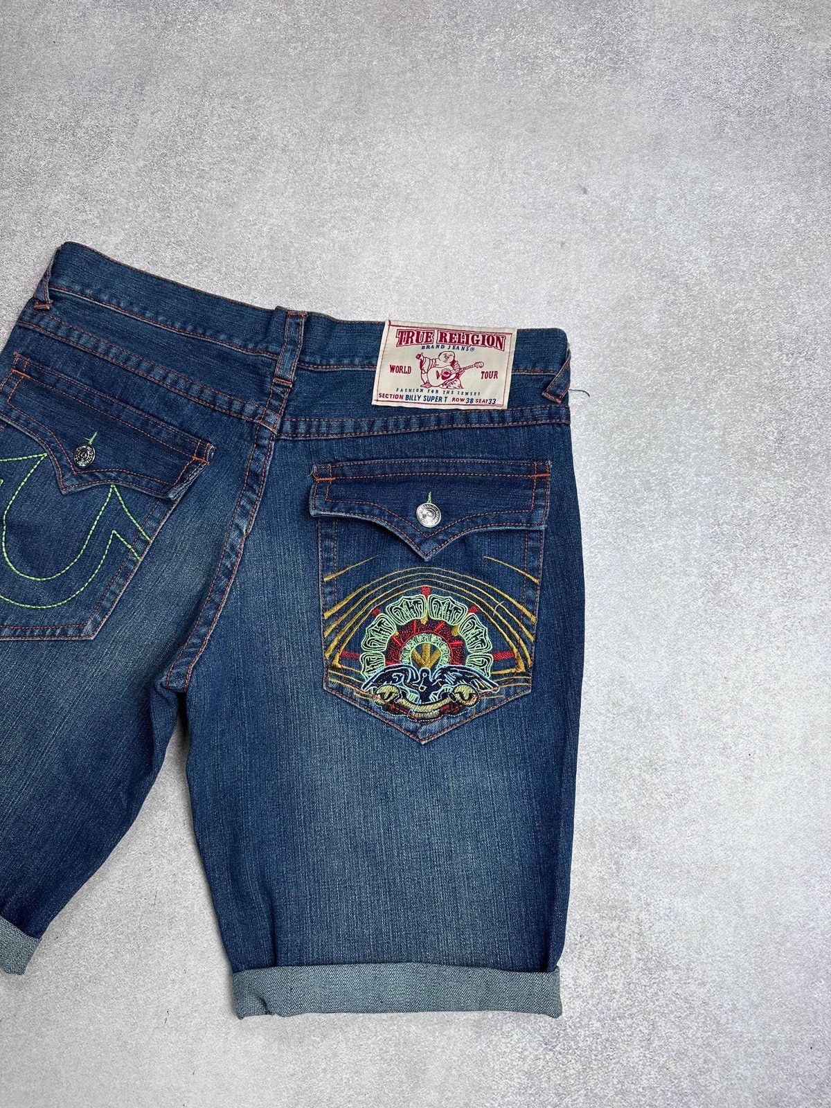 True Religion Vintage NWT True Religion Embroidery Denim Shorts Rare 38 Size US 38 / EU 54 - 4 Thumbnail