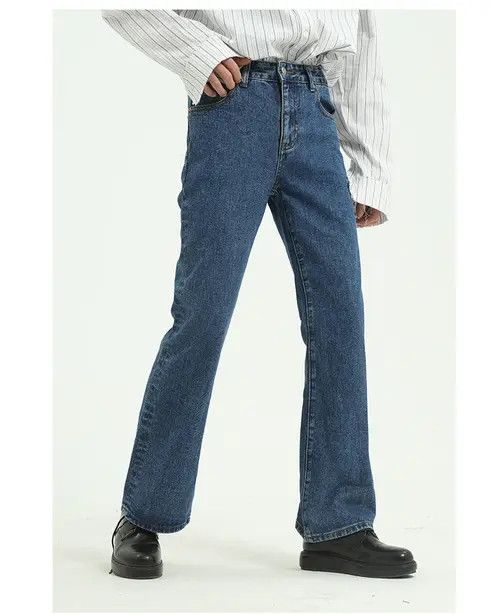 Other Dark blue washed non-stretch bootcut jeans Size US 32 / EU 48 - 8 Thumbnail