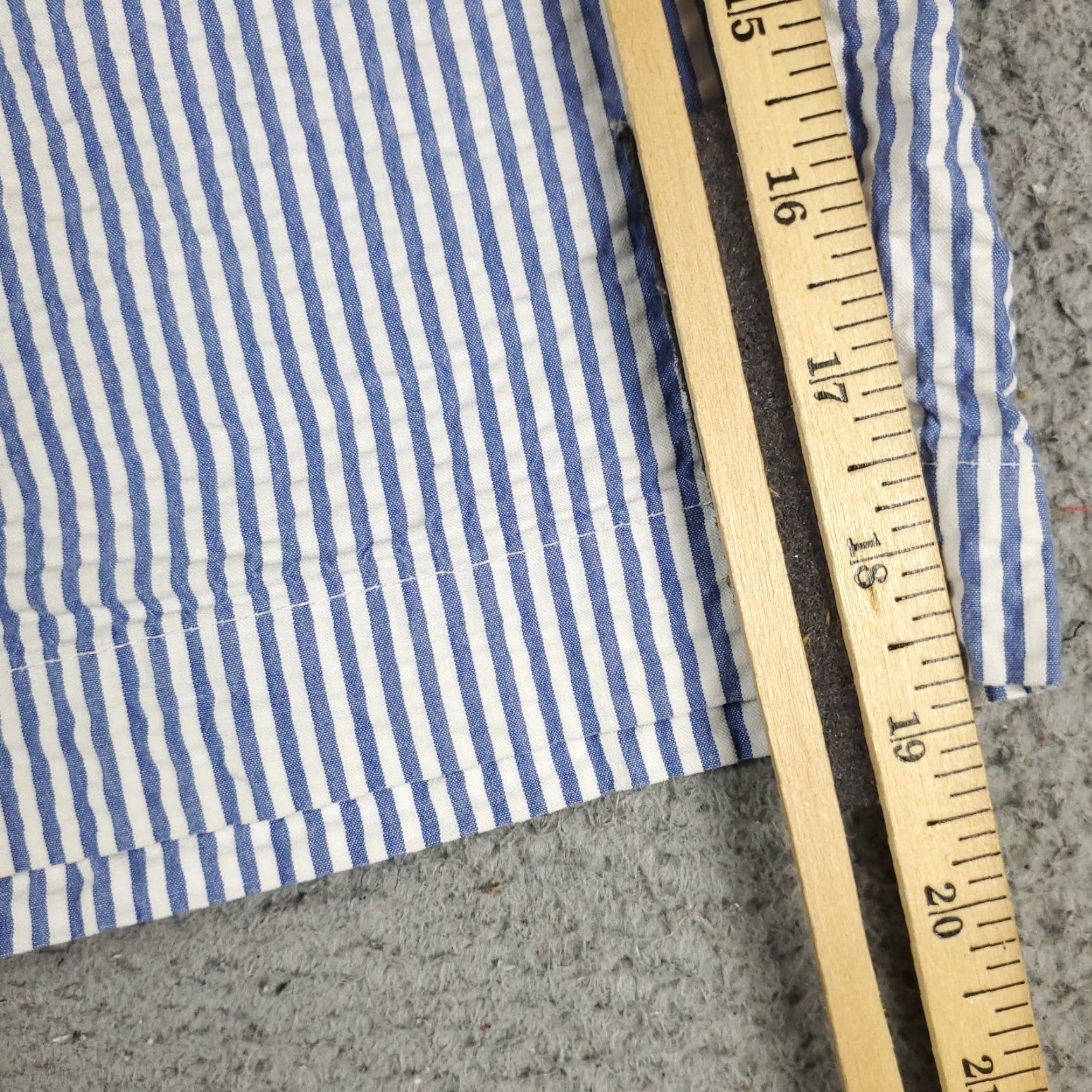 Brooks Brothers VINTAGE Brooks Brothers Shorts Mens Size 36 Chino Flat Front Blue Striped Cotton Casual Office Size US 36 / EU 52 - 5 Thumbnail