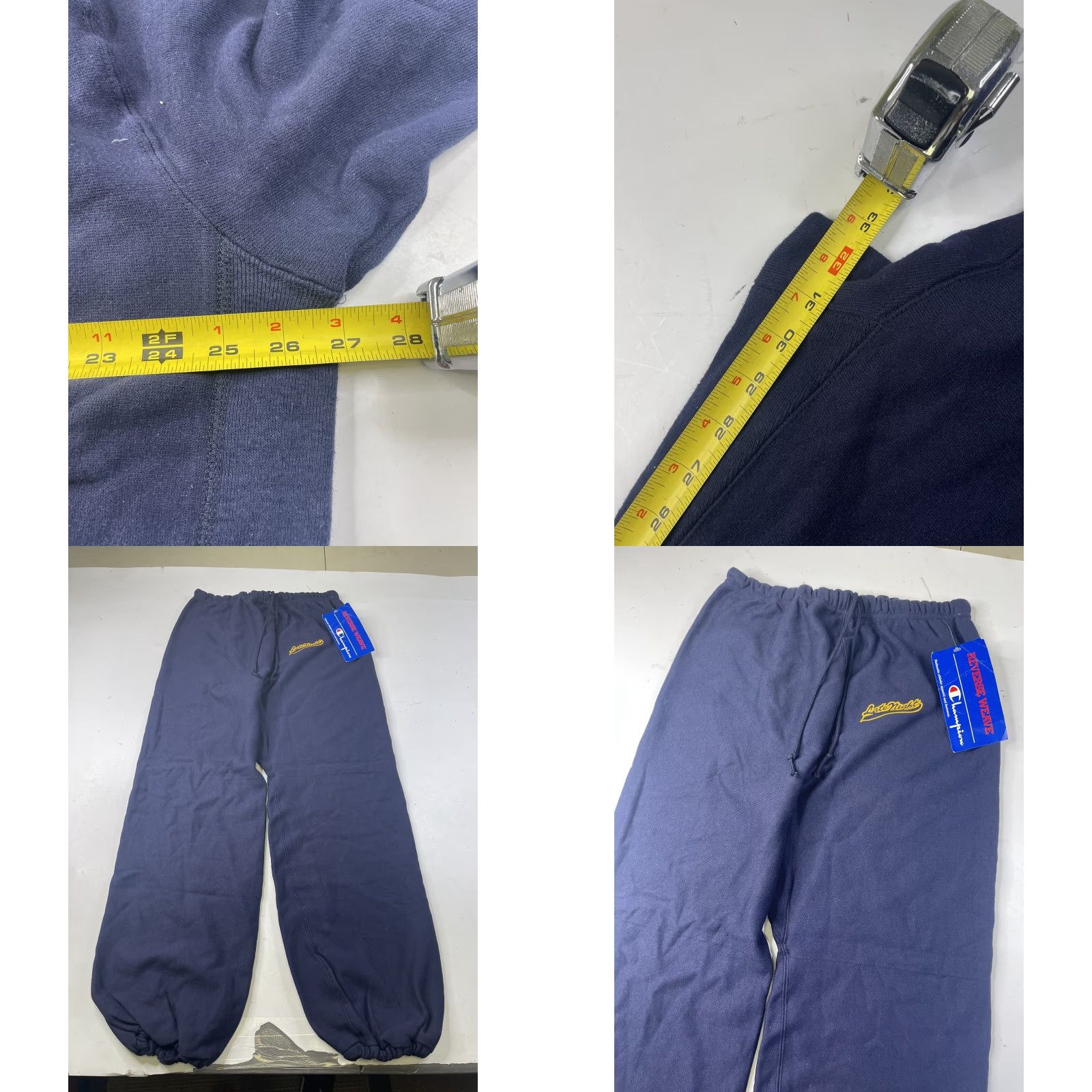 Champion VINTAGE Champion Hoodie Sweatshirt & Pants Set Late Night Mens XL Blue 1980s Cotton Blend Regular Long Sleeve Mens Size US XL / EU 56 / 4 - 8 Thumbnail