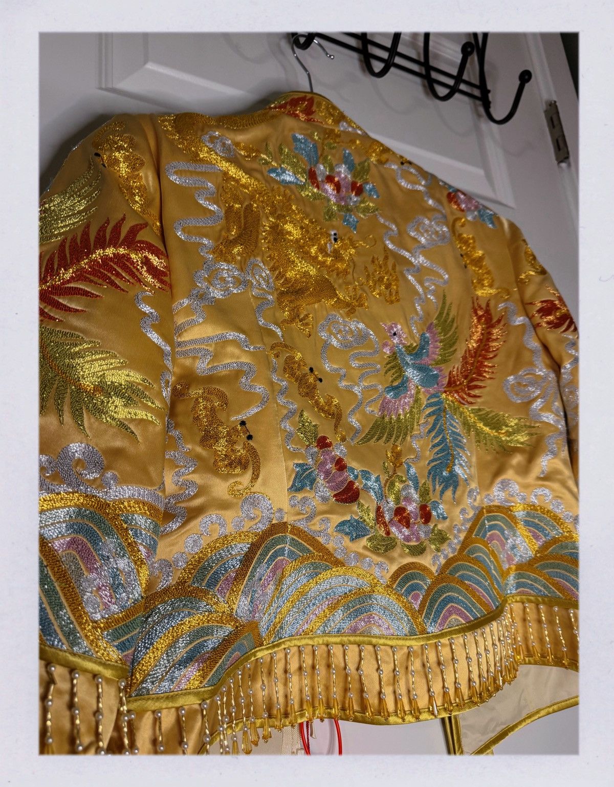 Other Beautiful Gold Embroidered Traditional Chinese Wedding Dress Size XL / US 12-14 / IT 48-50 - 9 Thumbnail