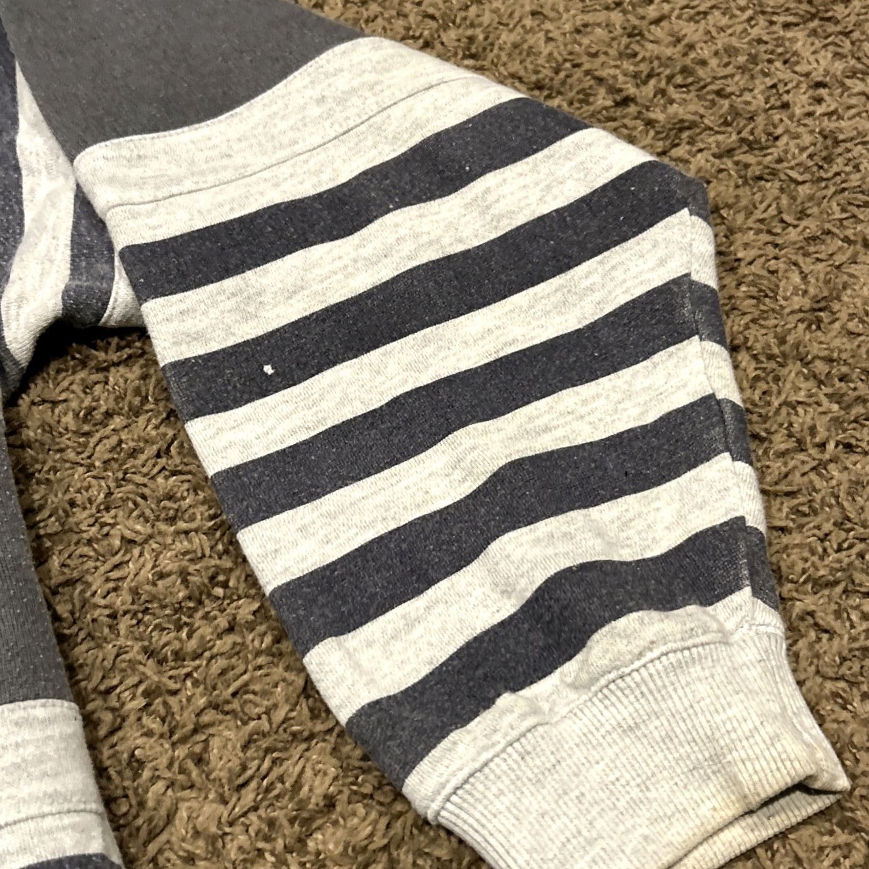 Bugle Boy VINTAGE Bugle Boy Cardigan Sweater Mens L Striped Knit V-Neck Cotton A46 Size US L / EU 52-54 / 3 - 6 Thumbnail