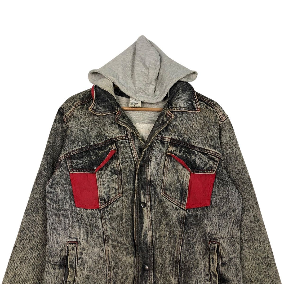 Japanese Brand 🔥VINTAGE BIKER BOMBER JACKET DENIM JAPAN ISSEY MIYAKE Size US L / EU 52-54 / 3 - 5 Thumbnail