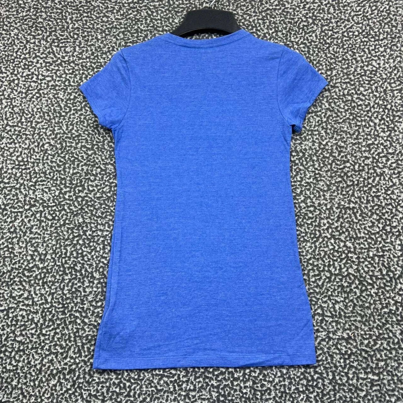 Adidas Kansas Jayhawks Shirt Women Short Sleeve Crew Neck New S Size S / US 4 / IT 40 - 2 Thumbnail