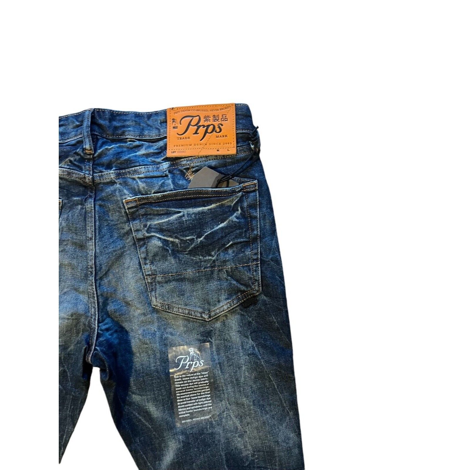 Prps PRPS Cayenne Skinny Fit Men's Stretch Jeans Blue Size 34/32 Size US 34 / EU 50 - 4 Thumbnail