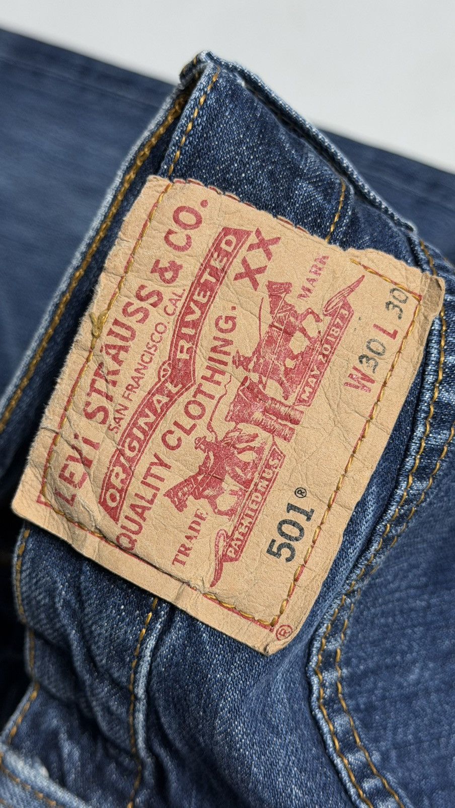 Levi's Vintage Levis 501 size 30x30 Size US 30 / EU 46 - 6 Thumbnail