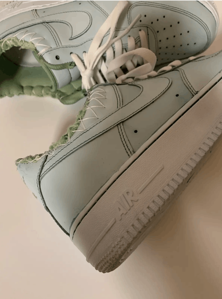Nike Stealboyz Nike Air Force 1 Custom Mint Green Y2k AF1 US10.5 Size US 10.5 / EU 43-44 - 8 Thumbnail