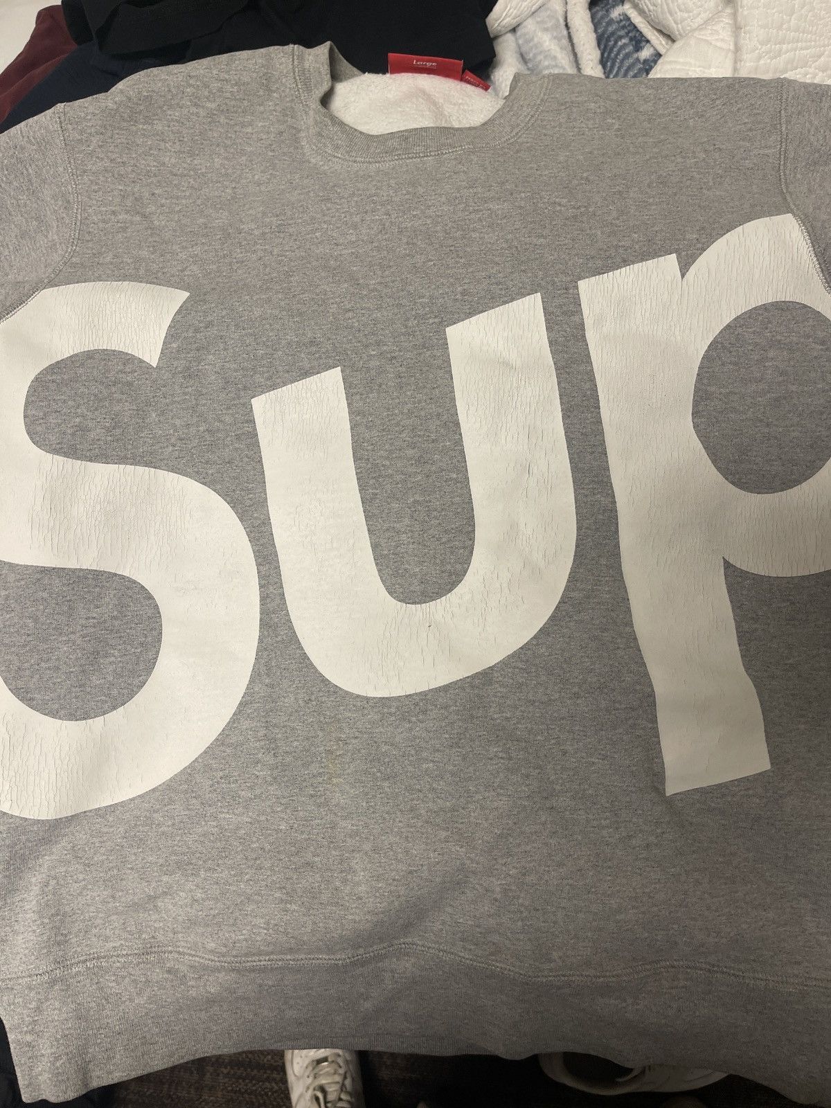 Supreme Supreme FW13 “Sup” crewneck Size US L / EU 52-54 / 3 - 1 Thumbnail