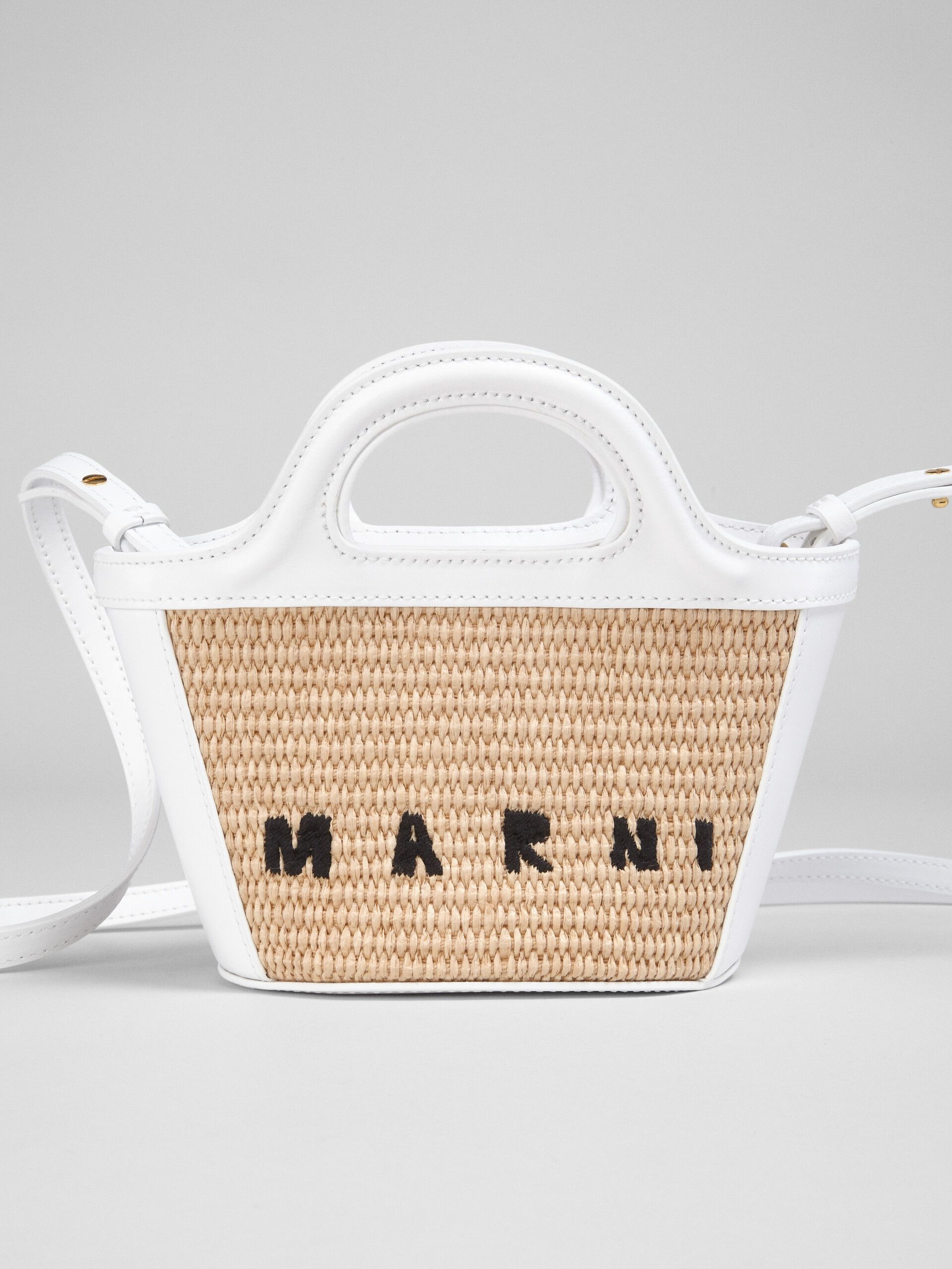 Marni o1f1d3z0825 Size: OS / Tropicalia Micro Bag in Beige/White Size ONE SIZE - 2 Thumbnail