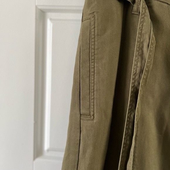 Talbots Talbots Classic Button Front Neutral Olive Green A Line Knee Size 30" / US 8 / IT 44 - 5 Thumbnail