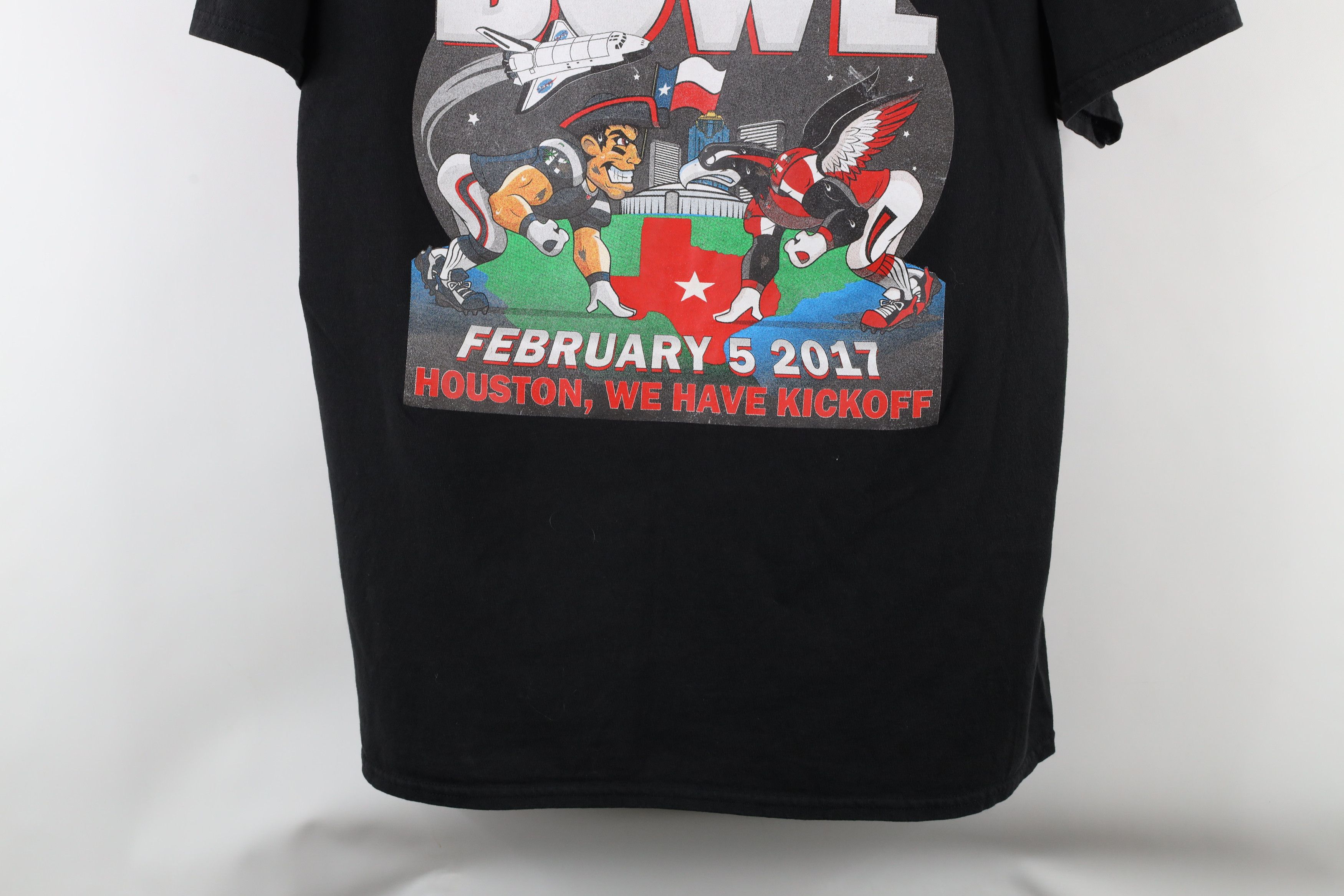 Vintage Y2K City Bowl 2017 Super Bowl Patriots vs Falcons T-Shirt Size US L / EU 52-54 / 3 - 3 Thumbnail