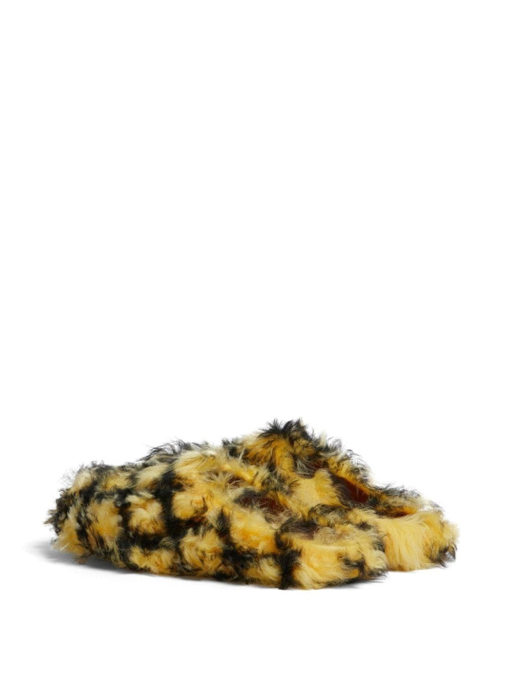 Marni o1w1db10824 Sabot Leather Slippers in Yellow Black Size US 11 / EU 44 - 3 Thumbnail