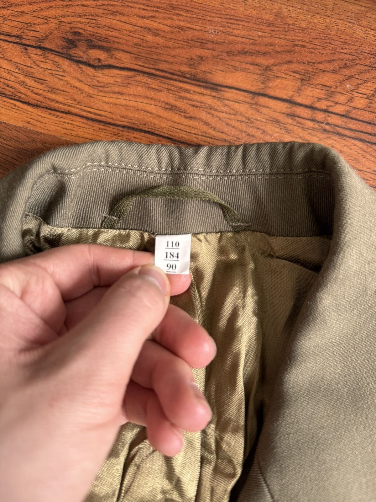 Other Olive Military Jacket Workwear Cropped Boxy Type 50s Size US M / EU 48-50 / 2 - 6 Thumbnail