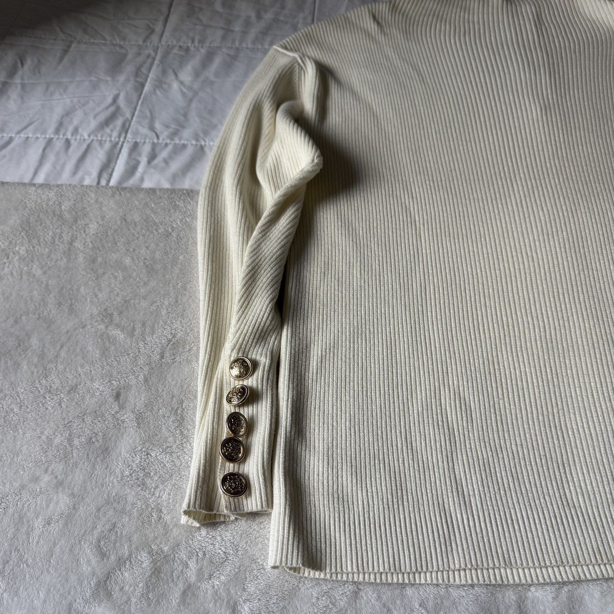 Other Vivienne Hu White Quarter Zip Sweater Size US L / EU 52-54 / 3 - 8 Thumbnail